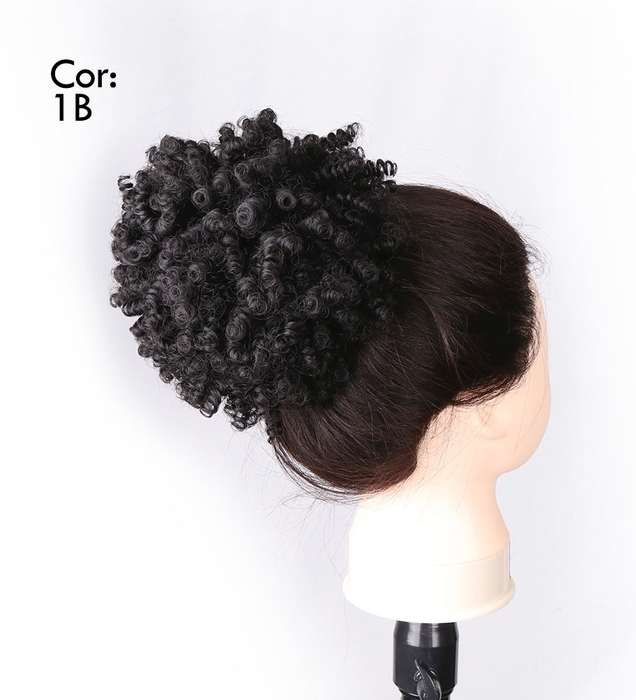 Afro puff corto